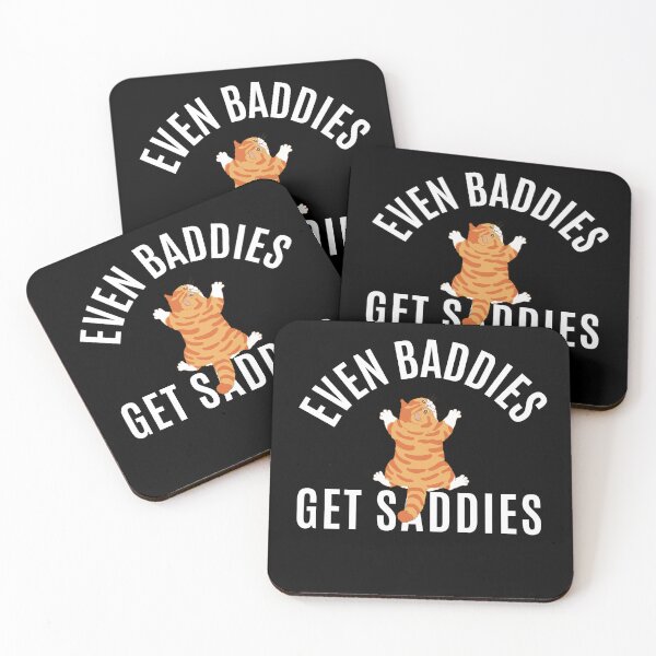 Item preview, Even Baddies Get Saddies Funny Cat Meme Cat Lover Cat Meme  designed and sold by Hamzakhotbi.