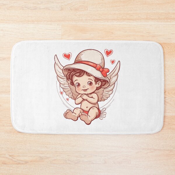 Item preview, Cute cupid wearing hat simplified line art designed and sold by PrintsByVickson.