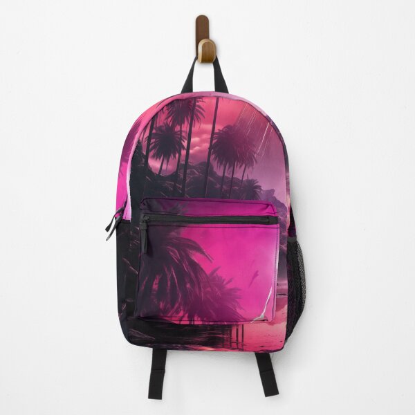 Item preview, Neon Breeze Haven: Tropical Synthwave Dreams designed and sold by Mullet Monkey.