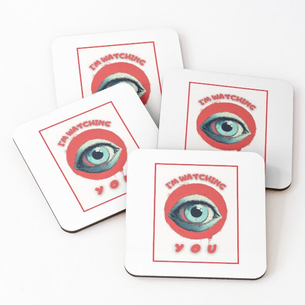 Item preview, i'm watching you, vintage eye graphics designed and sold by silent-violin.
