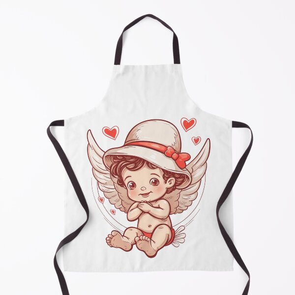Item preview, Cute cupid wearing hat simplified line art designed and sold by PrintsByVickson.