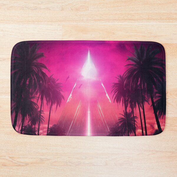 Item preview, Neon Breeze Haven: Tropical Synthwave Dreams designed and sold by Mullet Monkey.
