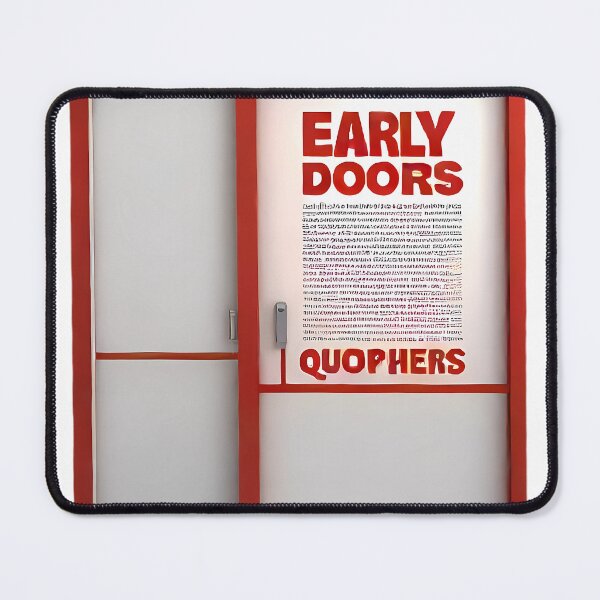 Item preview, Early doors red designed and sold by Digistorma.