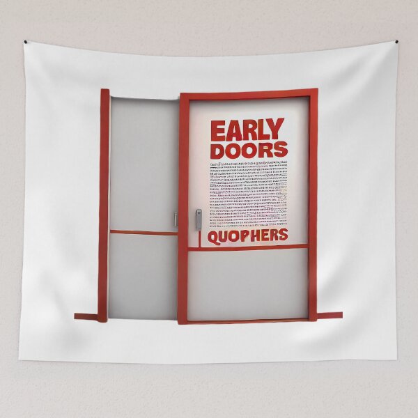 Item preview, Early doors red designed and sold by Digistorma.