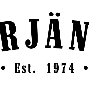 Artwork thumbnail, Årjäng Värmland Sweden Est. 1974 Black Letter Sverige by establishedwear