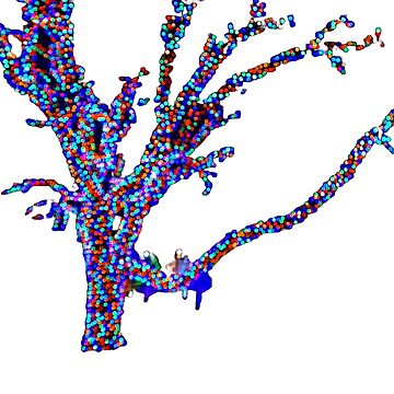 Artwork thumbnail, Holiday Lights on a Tree by amer2017