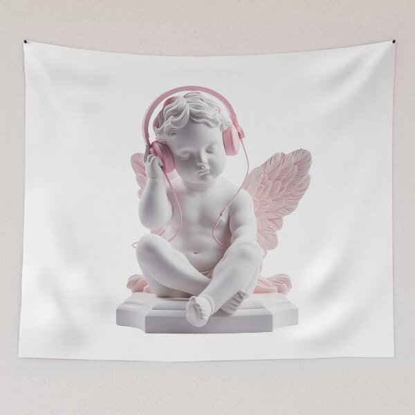 Item preview, CUPID listening to music statue designed and sold by PrintsByVickson.