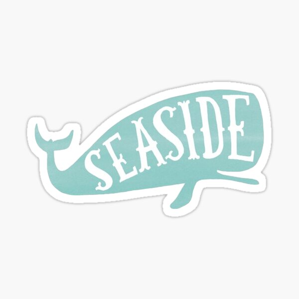 Seaside Whale Sticker Sticker