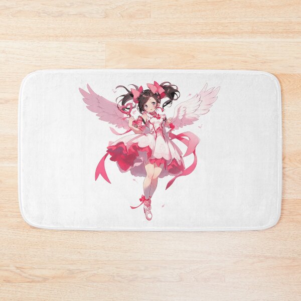 Item preview, Anime style cupid with wings in pink color designed and sold by PrintsByVickson.