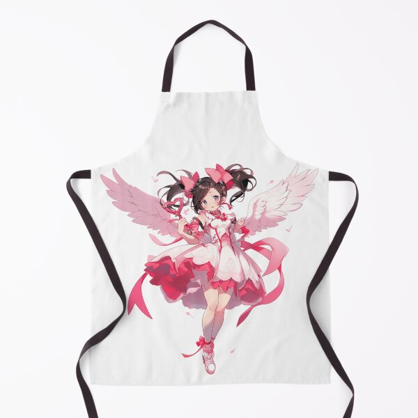 Item preview, Anime style cupid with wings in pink color designed and sold by PrintsByVickson.