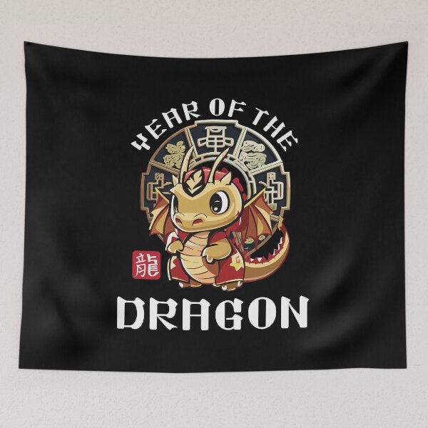 Item preview, Cute Kawaii Asian Chinese Dragon 2024 Zodiac Lunar New Year designed and sold by Monkey Style Studios.
