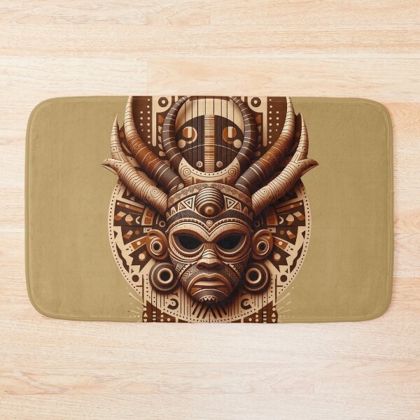 Item preview, African Mask 07 (inspired by Igbo Ikenga figures, Nigeria) designed and sold by MyEbonyYou.
