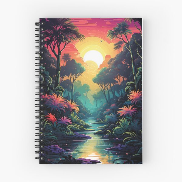 Item preview, Tropical Vibes Unleashed: Synthwave Paradise designed and sold by Mullet Monkey.