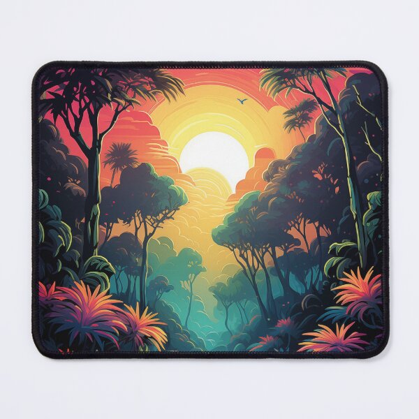 Item preview, Tropical Vibes Unleashed: Synthwave Paradise designed and sold by Mullet Monkey.