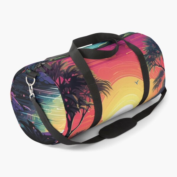 Item preview, Tropical Vibes Unleashed: Synthwave Paradise designed and sold by Mullet Monkey.