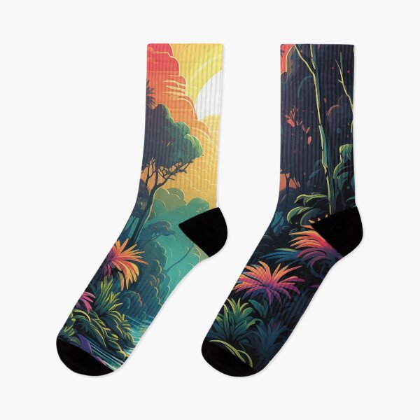 Item preview, Tropical Vibes Unleashed: Synthwave Paradise designed and sold by Mullet Monkey.
