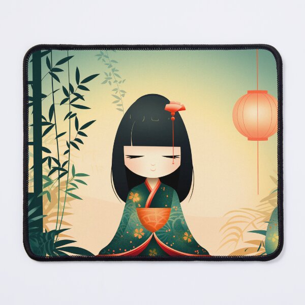 Item preview, Japanese Wooded Dolls Designs designed and sold by KatanaCreative.
