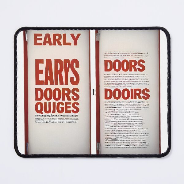Item preview, Early doors red dooirs designed and sold by Digistorma.