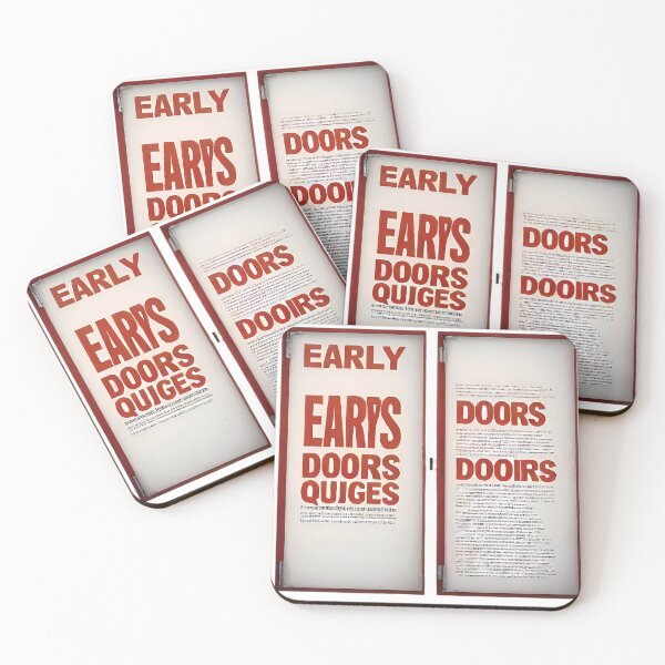 Item preview, Early doors red dooirs designed and sold by Digistorma.