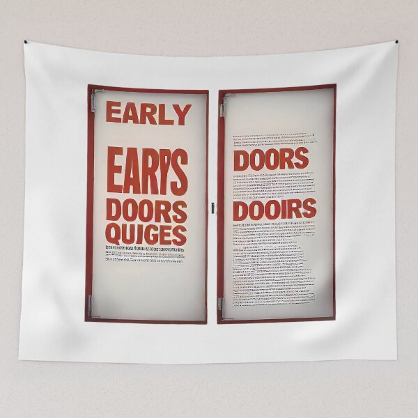 Item preview, Early doors red dooirs designed and sold by Digistorma.