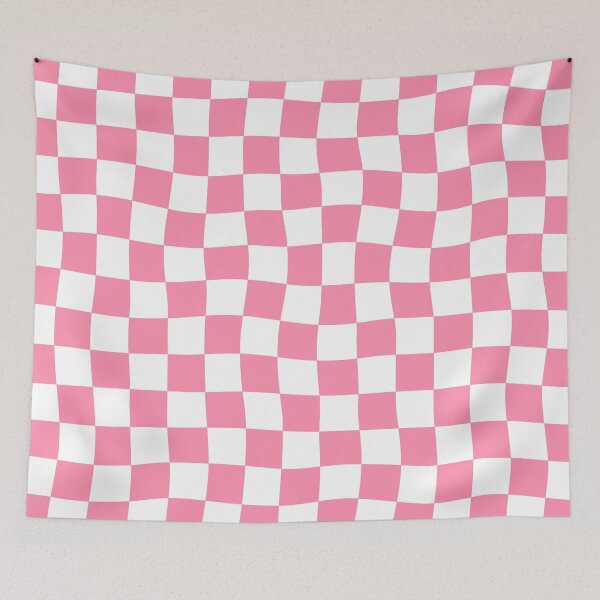 Item preview, Distorted Checkerboard Pink & White designed and sold by soundlesswaves.