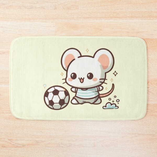 Item preview, Cute mouse playing soccer  designed and sold by Culmika.