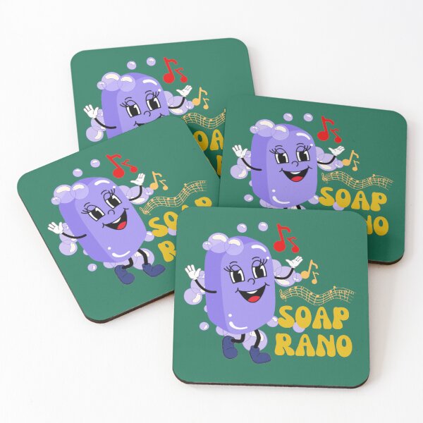 Item preview, Soaprano Funny Retro Soap Mascot  designed and sold by glowvim.