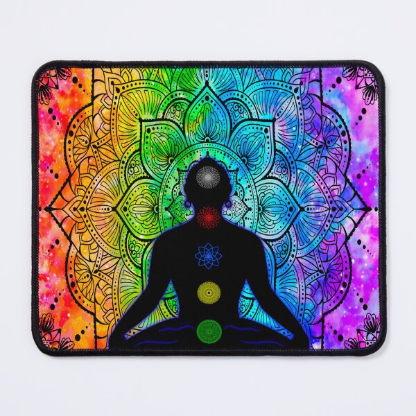Item preview, Tibetan Chakras, rainbow mandala, buddhist, lotus, abstract art designed and sold by MayGreenAbgrall.