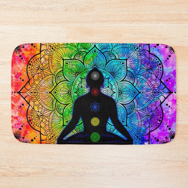 Item preview, Tibetan Chakras, rainbow mandala, buddhist, lotus, abstract art designed and sold by MayGreenAbgrall.
