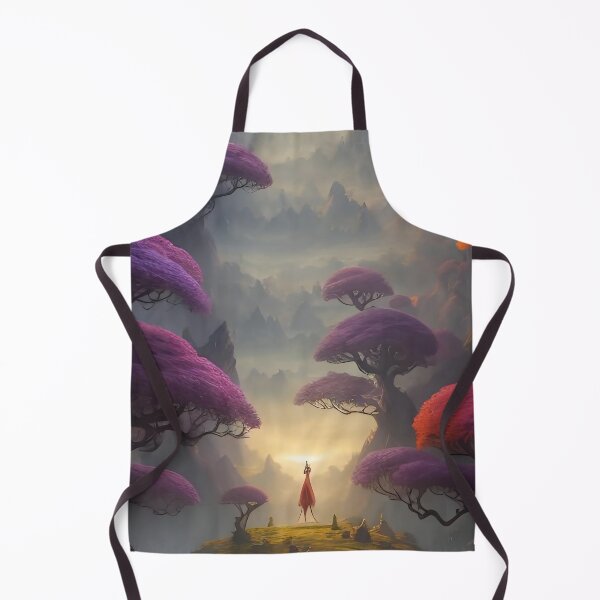 Item preview, Solitary Figure Contemplates in Vibrant Fantasy Mushroom Forest designed and sold by ArtComixHaven.