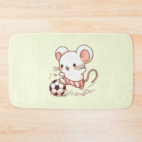 Item preview, Cute mouse playing soccer  designed and sold by Culmika.