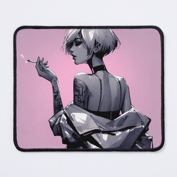 Item preview, Cyberpunk Neo Noir Pink Girl designed and sold by RESToRAPTOR.