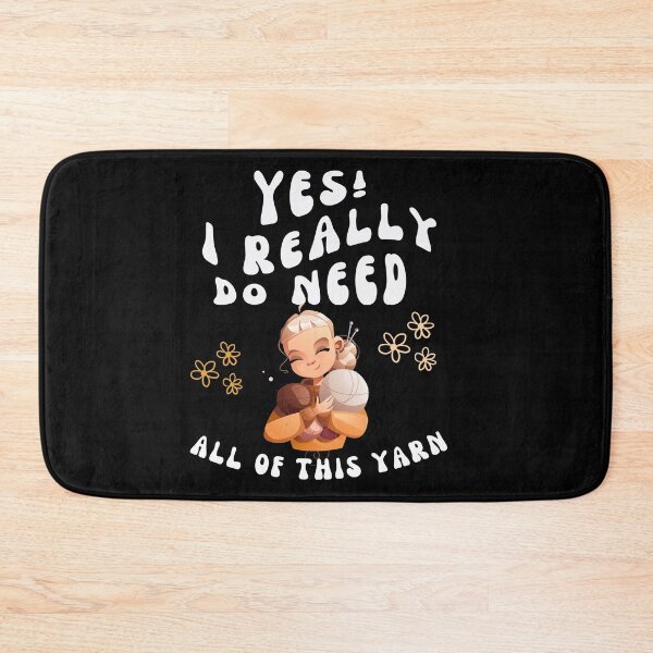 Item preview, Funny saying with wool for knitting, crocheting and knotting designed and sold by Elwetritsche.