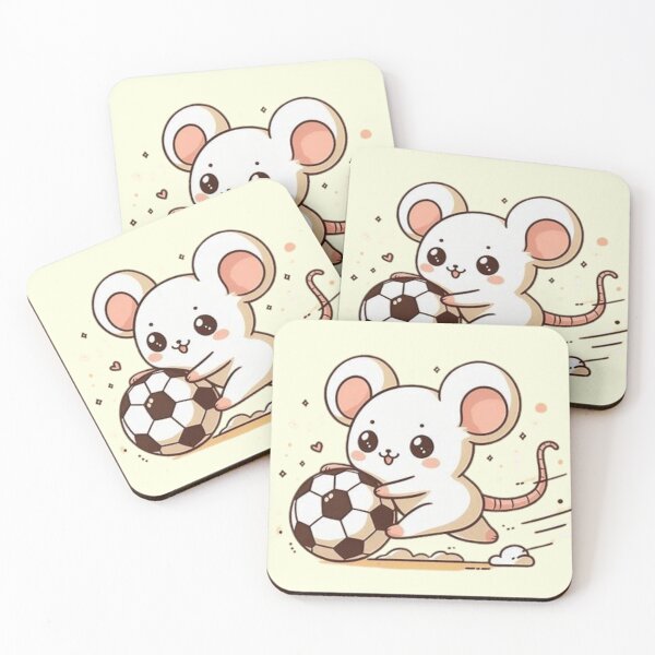 Item preview, Cute mouse playing soccer  designed and sold by Culmika.