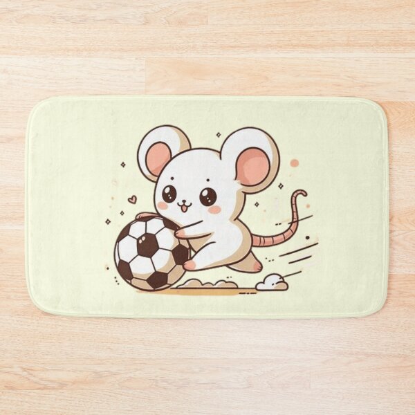 Item preview, Cute mouse playing soccer  designed and sold by Culmika.