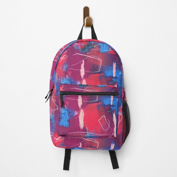Item preview, Abstract Paint Strokes // Pink & Blue designed and sold by LaraElsieDesign.