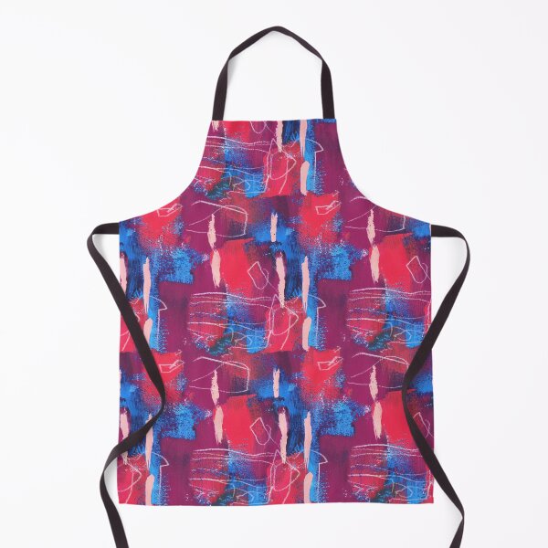 Item preview, Abstract Paint Strokes // Pink & Blue designed and sold by LaraElsieDesign.