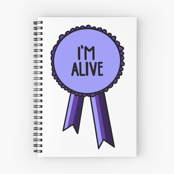Item preview, I'm Alive Ribbon Purple designed and sold by CJ Vanderbeek.