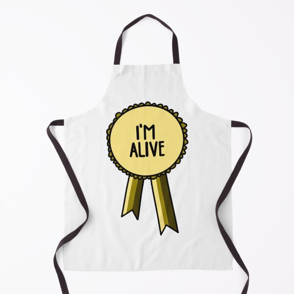 Item preview, I'm Alive Ribbon Gold designed and sold by CJ Vanderbeek.