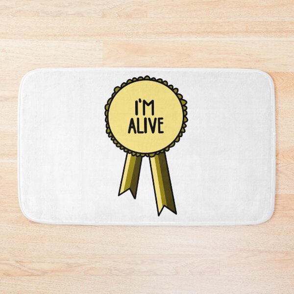 Item preview, I'm Alive Ribbon Gold designed and sold by CJ Vanderbeek.