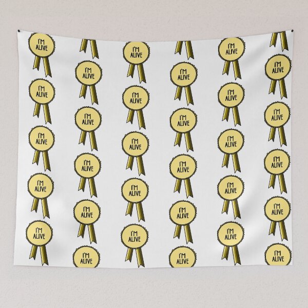 Item preview, I'm Alive Ribbon Gold designed and sold by CJ Vanderbeek.