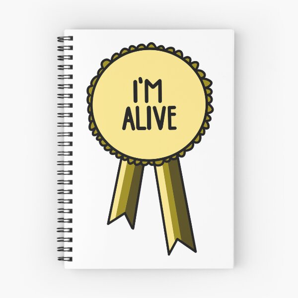 Item preview, I'm Alive Ribbon Gold designed and sold by CJ Vanderbeek.
