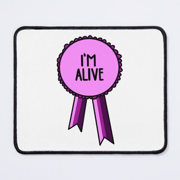 Item preview, I'm Alive Ribbon Pink designed and sold by CJ Vanderbeek.