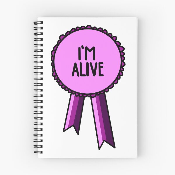 Item preview, I'm Alive Ribbon Pink designed and sold by CJ Vanderbeek.