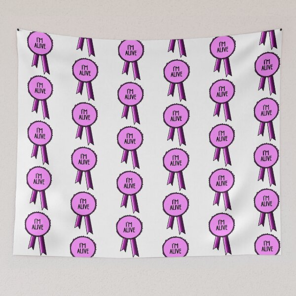 Item preview, I'm Alive Ribbon Pink designed and sold by CJ Vanderbeek.