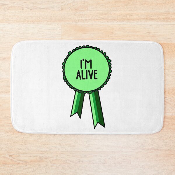 Item preview, I'm Alive Ribbon Green designed and sold by CJ Vanderbeek.