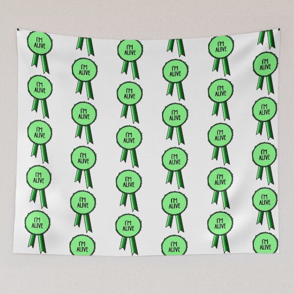 Item preview, I'm Alive Ribbon Green designed and sold by CJ Vanderbeek.