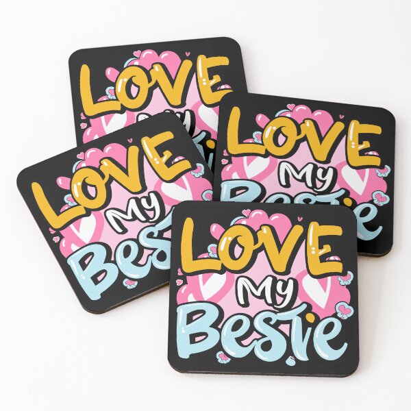 Item preview, Love My Bestie Valentine designed and sold by Quirky Shirts.