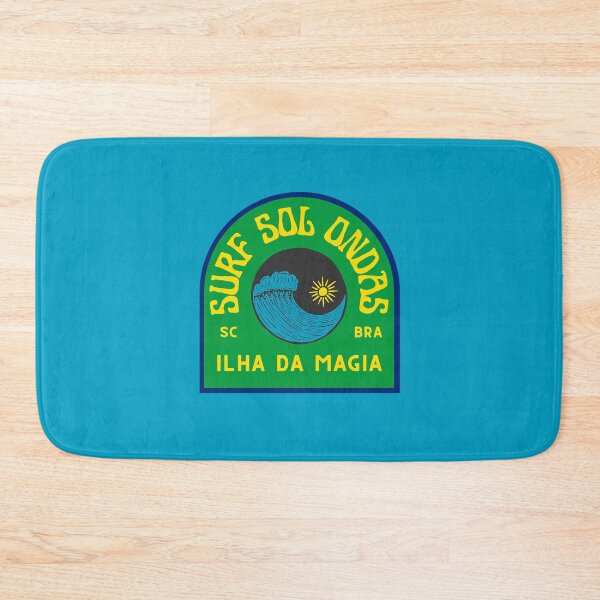 Item preview, Surf Sol Ondas - Ilha da Magia - Florianópolis, Santa Catarina, Brazil retro vintage design designed and sold by Intermundium.