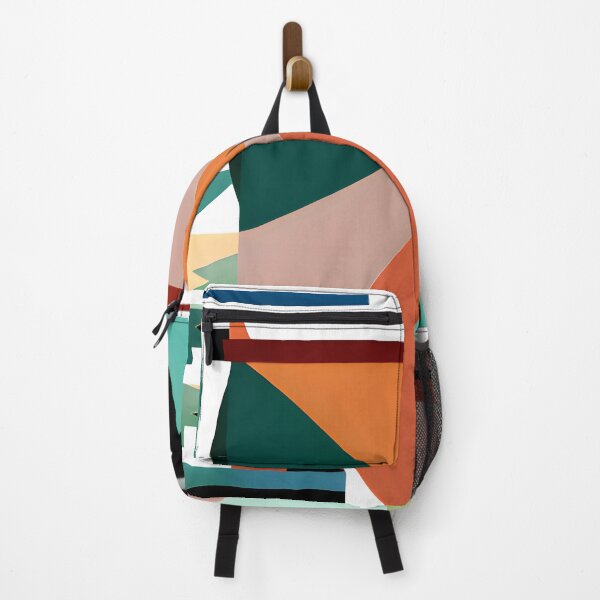 Item preview, Colorful Retro Vintage Geometric Random Abstract Shapes Pattern designed and sold by Itaya Art.